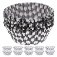 thumbnail image 1 of FRCOLOR 200 Pcs Cupcake Liners Checkered Cake Tray 7.50X7.50X3.00CM, 1 of 8