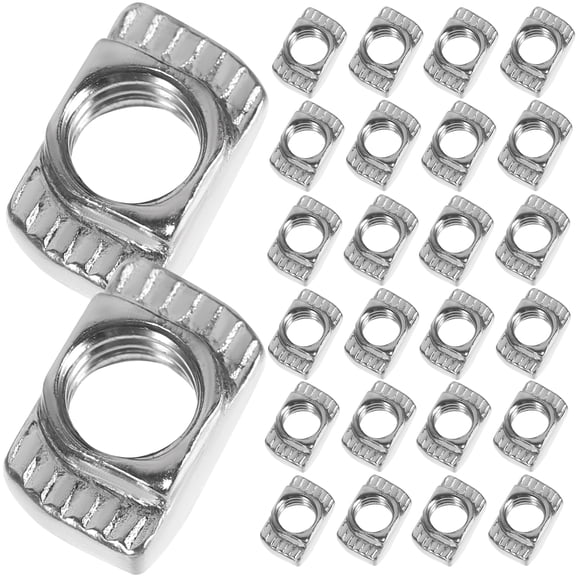 FRCOLOR  200 Pcs European T-nut Picture Hanging Wire for Aluminum Extrusion Silver