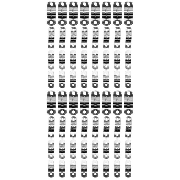 FRCOLOR 200 Pcs Rigid Strap Clamp Tube Straps Stainless Tension Tube Clip Clamp