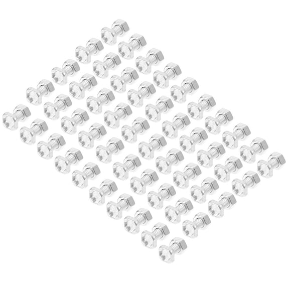 FRCOLOR 200 Sets Nuts and Bolts Aluminium Bolts and Nuts Greenhouse Supplies