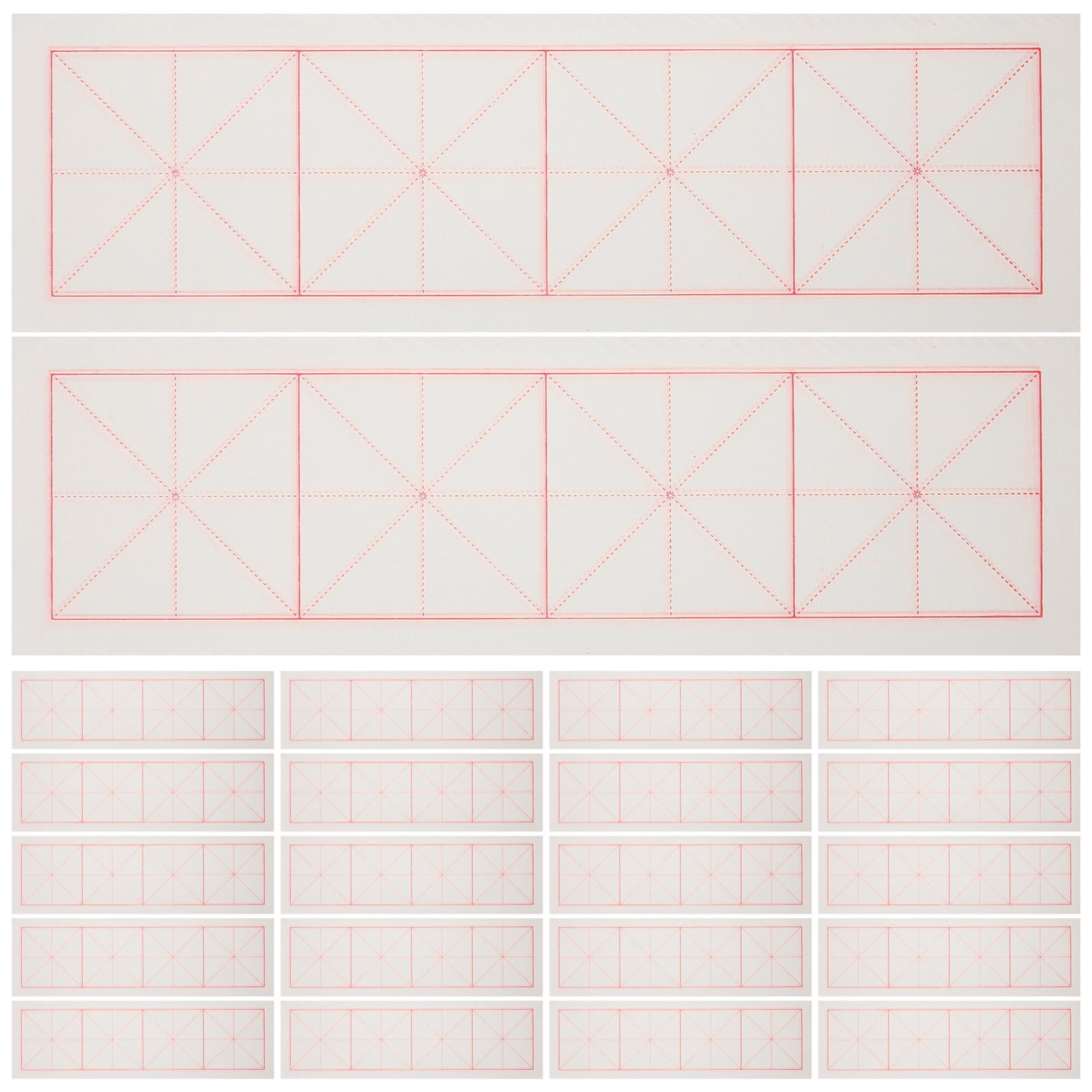 Writing In Rice FRCOLOR 200 Sheets Grid Rice Paper Drawing Calligraphy Writing White ...