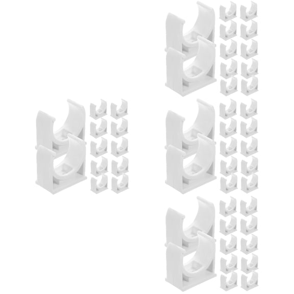 WRISTBIQUE White PVC U Clip Pipe Supports for Easy Installation