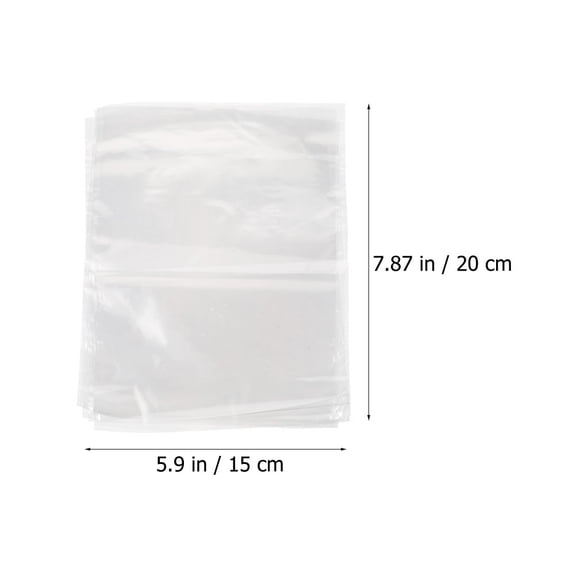 FRCOLOR 200Pcs Clear Pof Shrinkable Wrapping Bag 15X20Cm
