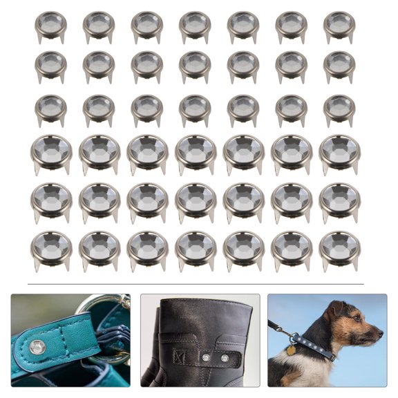 PAMINGONO Alloy Rhinestones Nailheads Rivets Assorted Color 200Pcs