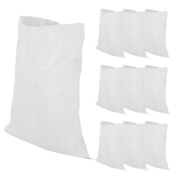 FRCOLOR 20PCS Reusable Flood Control Sandbags Heavy Duty Polypropylene Woven Bags for Outdoor Use Suitable for Hurricane Flooding and Construction