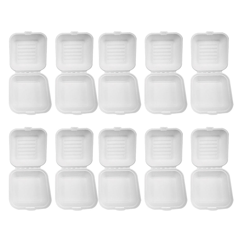 FRCOLOR 20Pcs Disposable To Go Boxes Food Takeout Boxes Degradable