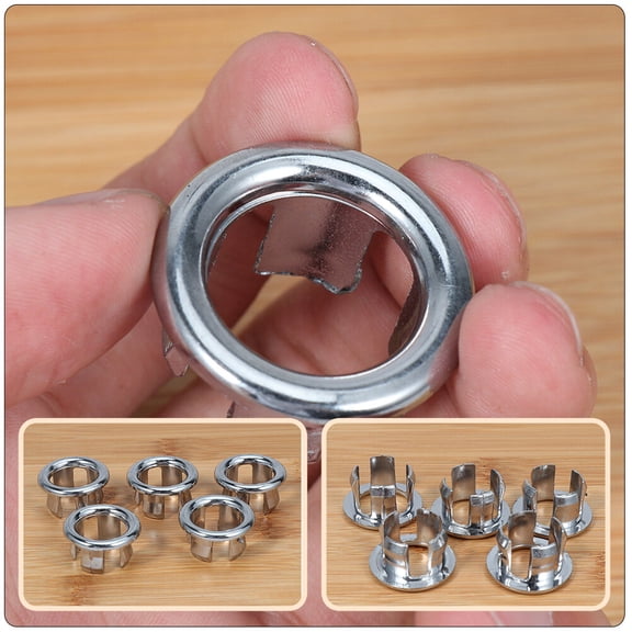 FRCOLOR 20Pcs Washing Basin Overflow Rings Handrinse Basin Hollow Rings Sink Supplies