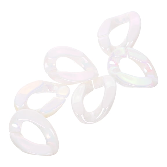FRCOLOR Acrylic Linking Rings for DIY Quick Link Hooks Craft Supplies 20 Pieces