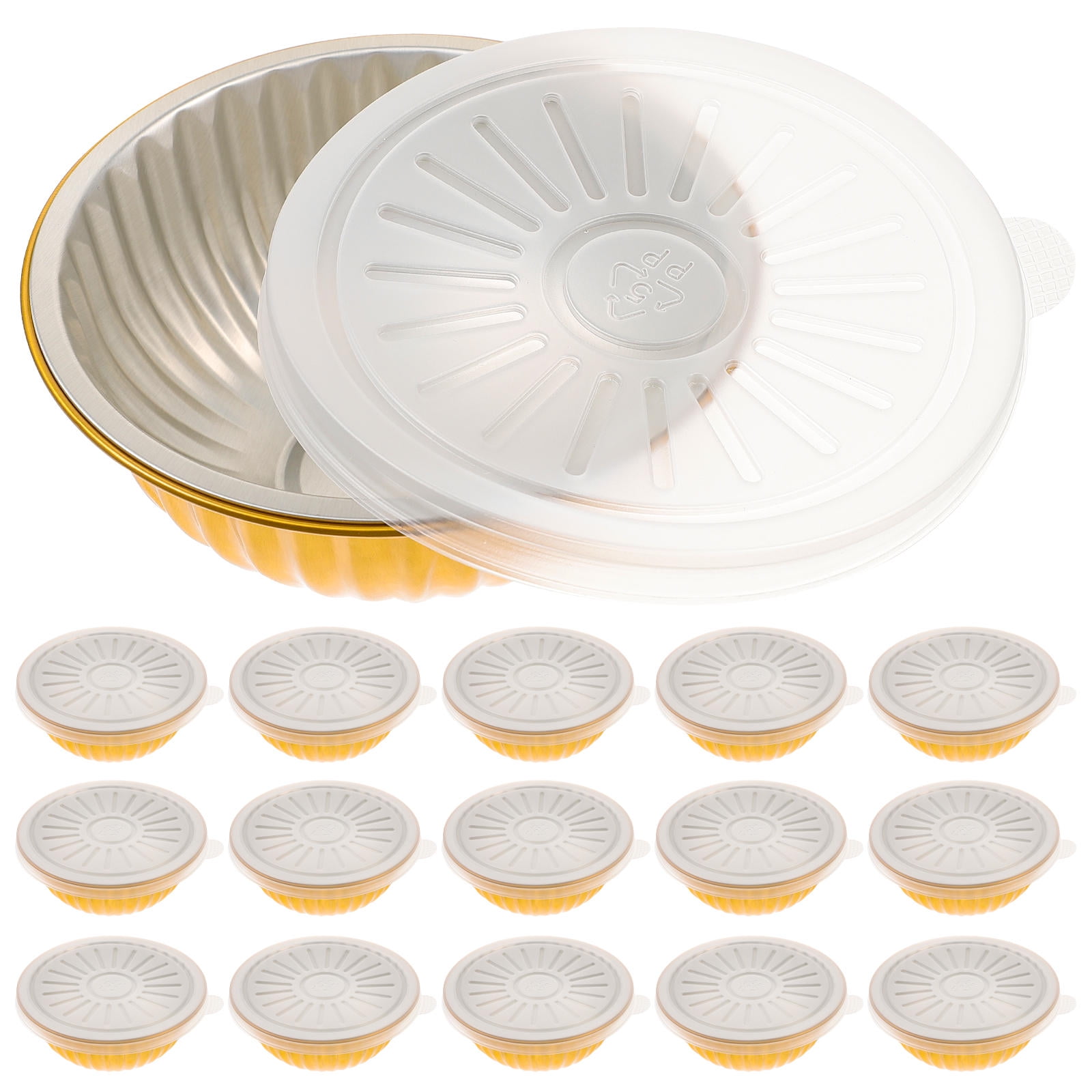 FRCOLOR 20pcs Food Containers Takeaway Boxes Aluminum Disposable ...
