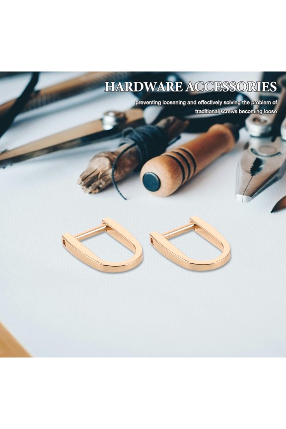 20pcs Horseshoe Buckle Screw Fastener Reliable Metal Hardware For Luggage Travel Case Backpack Convenient And Secure For Travel And Everyday Use