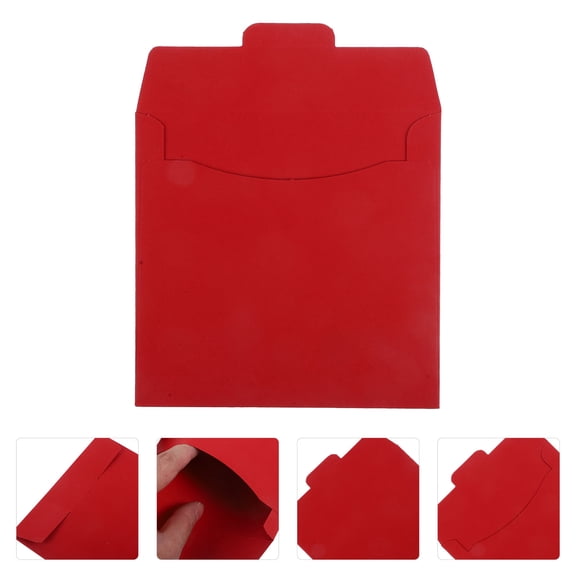 FRCOLOR 20pcs Kraft Paper CD Sleeves DVD Packaging Bag CD Storage Bag CD DVD Envelopes