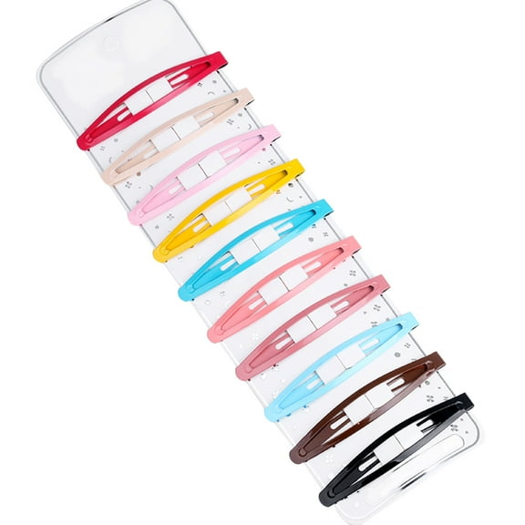 FRCOLOR 20pcs Mixed Hair Clips Kids Design Barrettes Girls Metal Snap Hairpins(Mixed Color),5.12"X0.59"X0.59"