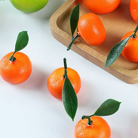 FRCOLOR 20pcs Orange Photo Props Fake Orange Decor Table Decor Orange Models Simulated Orange Fruits Orange Showcase Props