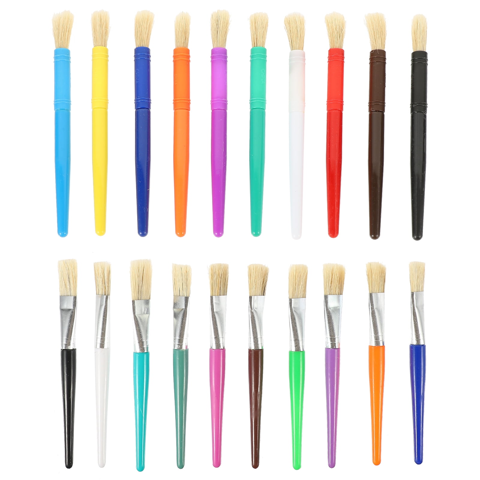 FRCOLOR 20pcs Paint Brushes Kids Paint Brushes Children Paint Brushes