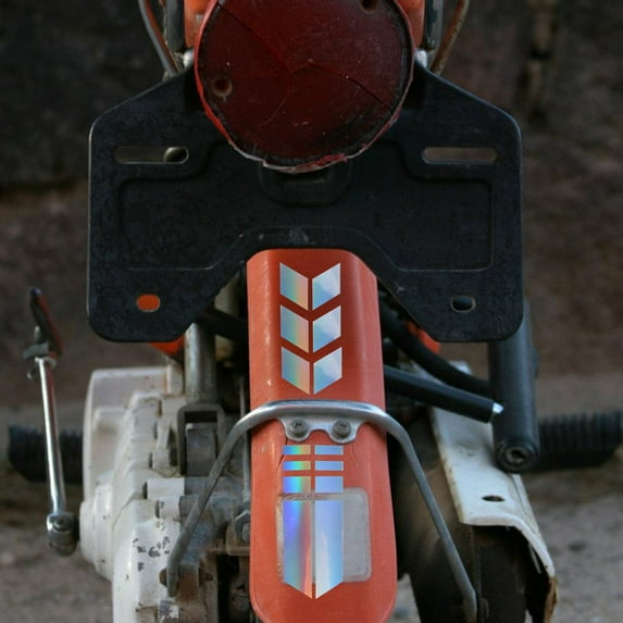 FRCOLOR 20pcs Reflective Stickers Self Adhesive Reflective Tape for Motorcycle and Car Decoration Reflective Decals for Night Visibility and Safety