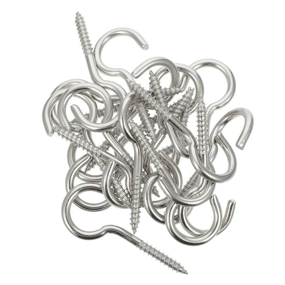 FRCOLOR 20pcs Ring Eye Bolts Hooks Screw-in Ceiling Hooks Heavy Duty Hangers Hooks