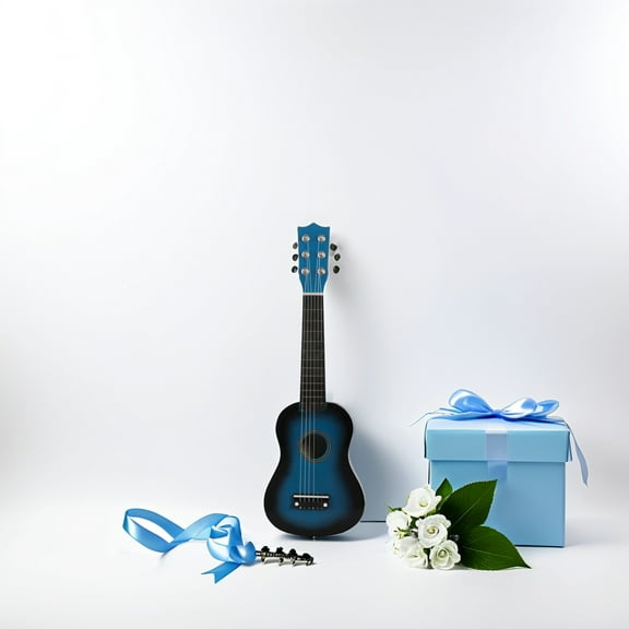 FRCOLOR 21 Inch Adult Beginner Guitar Junior An Acoustic Musical Child Blue