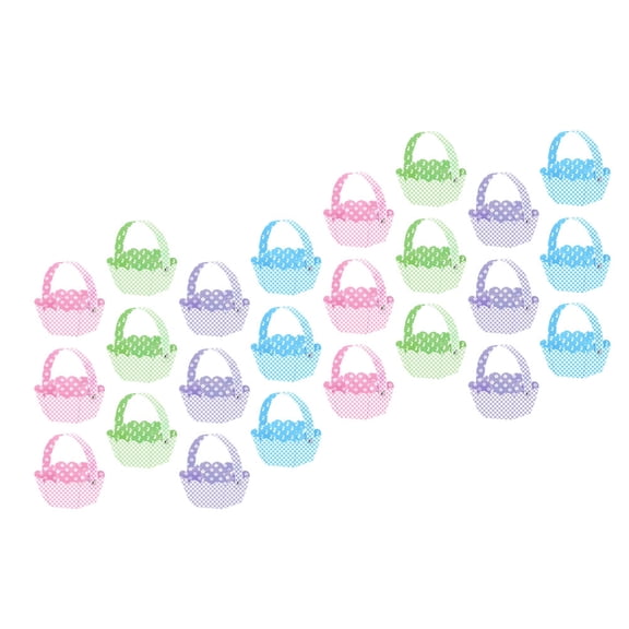 LABSERRON DIY Easter Baskets Paper 24Pcs 3.9X3.9X2.3In