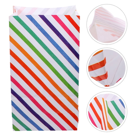 LABSERRON Treat Bags Rainbow 24Pcs 9.4X5.1X3.1in