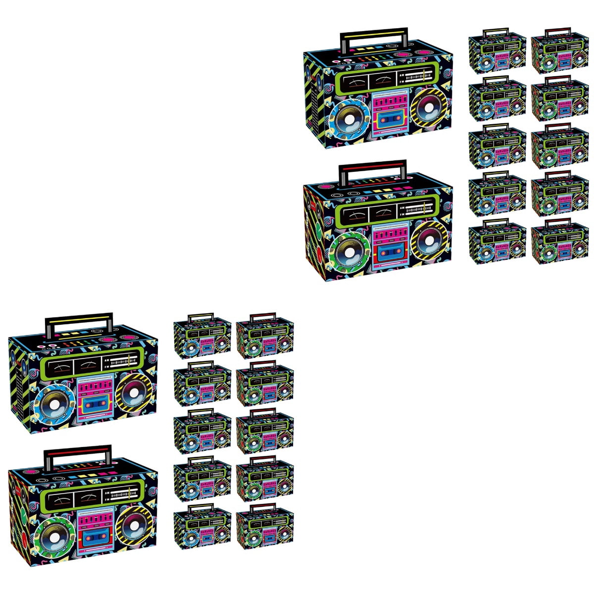 80s Exploding Target Box FRCOLOR 24 pcs 80s Theme Party Decorations Candy Boxes Party Favors 80 ...
