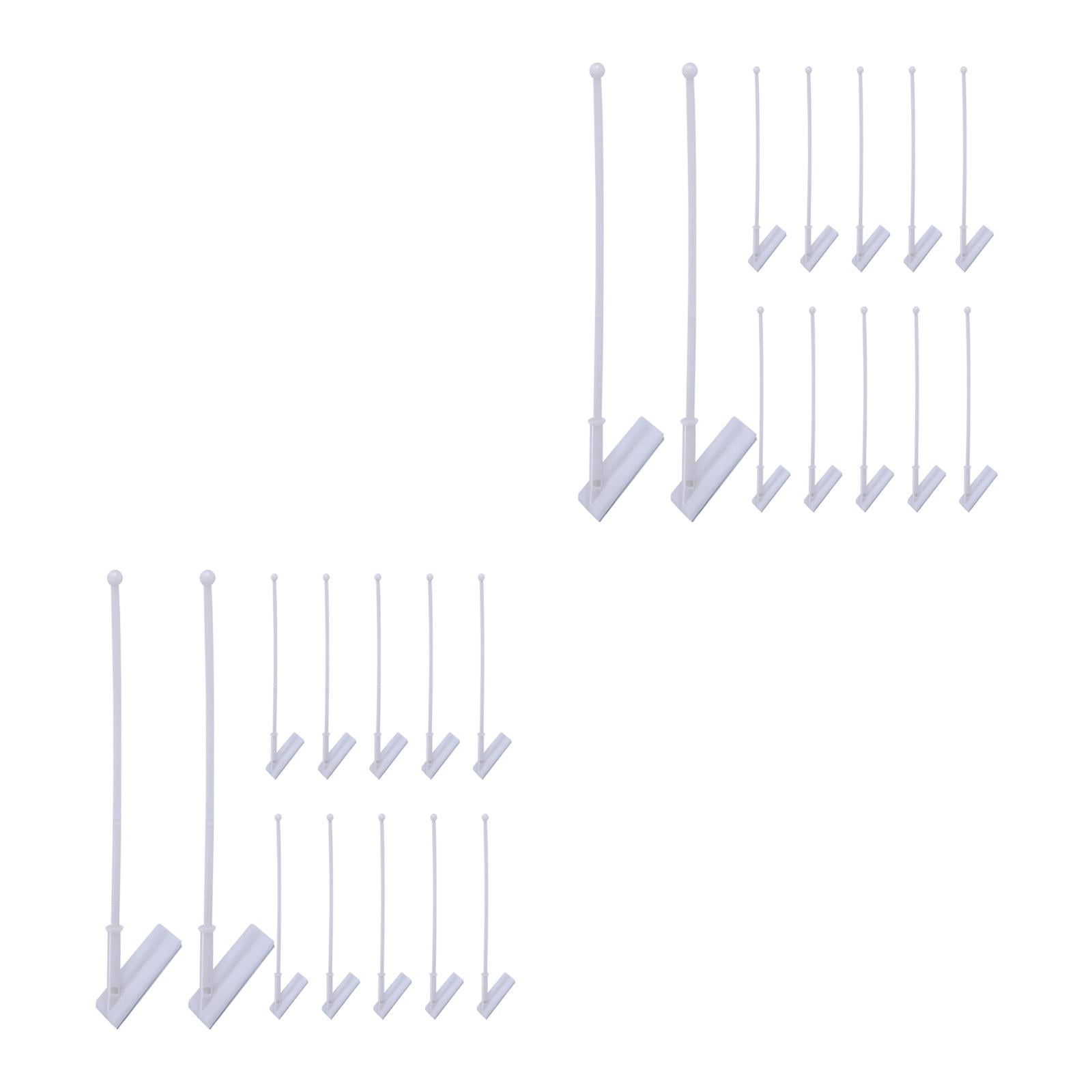 FRCOLOR 24 pcs Car Flag Pole Set Car Roof Flag Poles Outdoor Flag Poles ...
