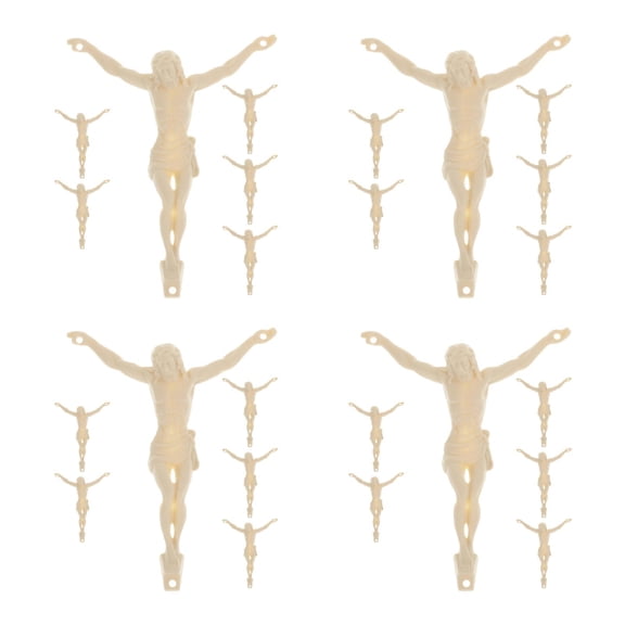 Alasum Beige Jesus Sculpture Craft Kit 24 Pieces for Spiritual Home Decor and Art Projects