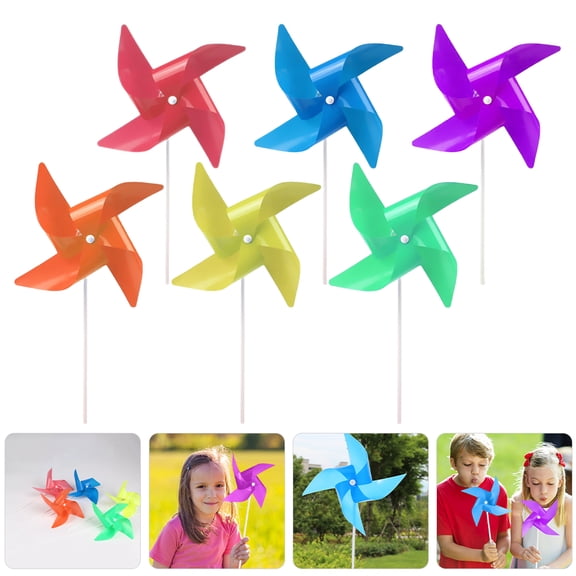 FRCOLOR 24Pcs Party Windmill Children Performing Windmill Props Dance Windmill Decors