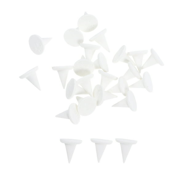 FRCOLOR 25 Pcs Ceramic Support Nails 1.20X1.10X1.10CM White
