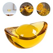FRCOLOR 25 Pcs Crystal Ingot Ornament Home Decor Decorations Child Golden