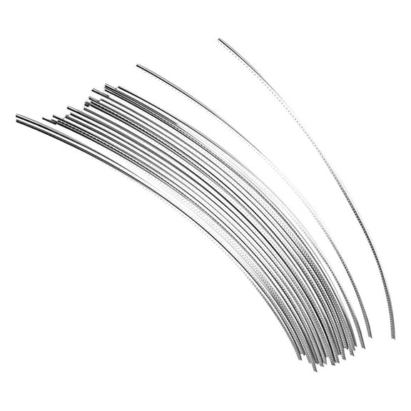 FRCOLOR 25 Pcs Fret Ruler Wires Guitar Frets Guitar Fret Wire 28CM Silver