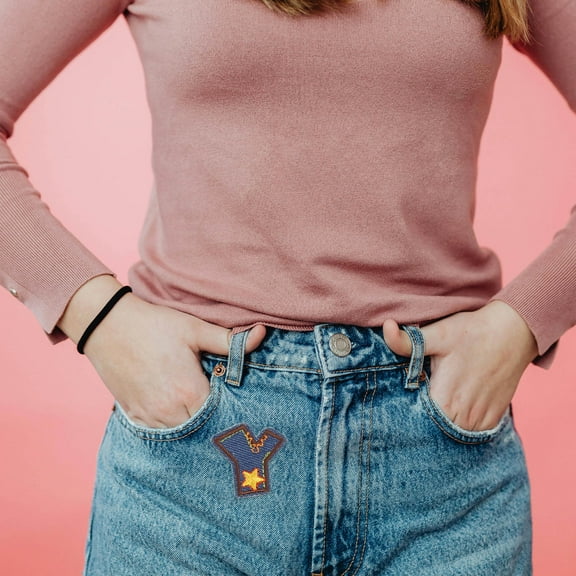 FRCOLOR 26pcs Iron On Letters for Clothing Embroidery Letter Patterns for Jeans Repair Patches for Clothes Alphabet Appliques for DIY Clothing