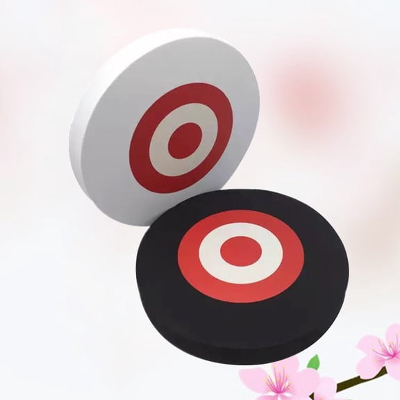 FRCOLOR 2PCS 25CM EVA Material Archery Arrows Practice (Black+White)