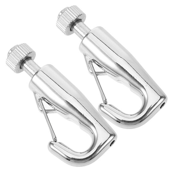 FRCOLOR 2PCS Picture Hanging Hooks Adjustable Picture Rail Hooks Wire Rope Hooks Heavy Duty Picture Hangers for Gallery and Home Wall Hanging (for 1-2mm Wire Rope, Wire Rope NOT Included)