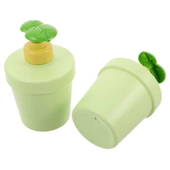 FRCOLOR 2PCS Pump Bottle for Liquids 400ml Refillable Soap Dispenser for Bathroom Shampoo Lotion Travel Size Container Empty Lotion Bottle