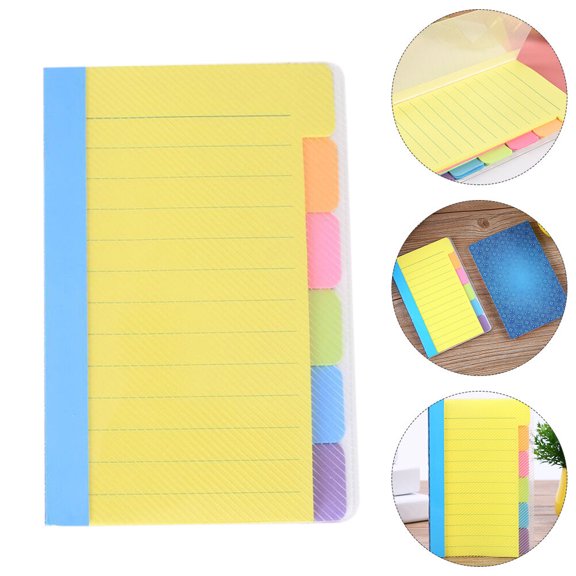 LABSERRON Memo Sticker Notepad Portable Paper Material Assorted Color 2Pcs 5.89x3.93x0.39in