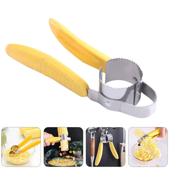 LABSERRON Corn Kernel Separator Corn Grater Yellow PP 2Pcs 6.3X5.9In