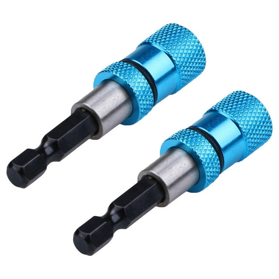 FRCOLOR 2Pcs Drill Magnetic Bit Holder for Electric Screwdriver Bits in 6X0.6cm with Cylindrical Shape