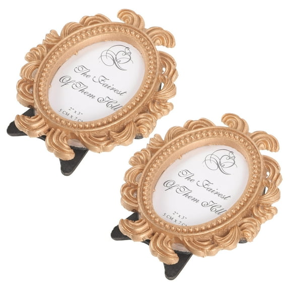 FRCOLOR 2Pcs European Style Picture Frame Vintage Portrait Photo Frame Antique Vintage Wall Photo Frame