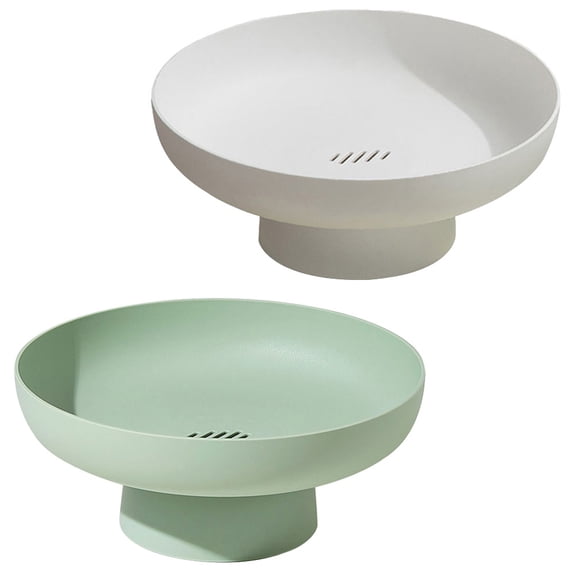 KAKOWELY Snack Tray Green 2Pcs 10.4X10.4X4.1In