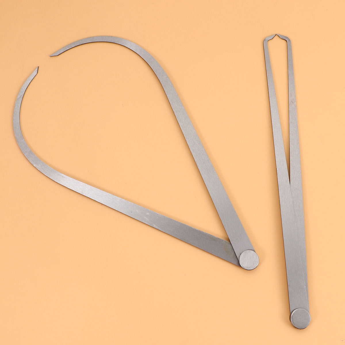 FRCOLOR 2Pcs High Hardness Steel Measuring Caliper for Precision Measurement in Workshops
