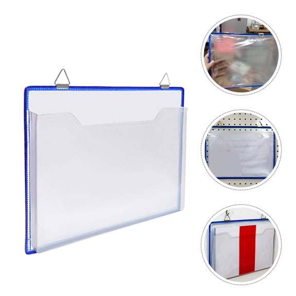 FRCOLOR 2Pcs Office File Folders Hanging Portable File Folders File Storage Folders Wall Hanging File Storage Bags File Storage Bag Office File Folder File Display Bag