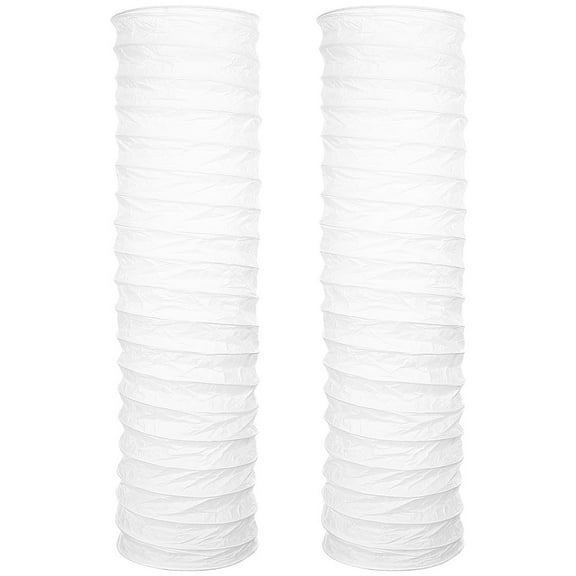FRCOLOR 2Pcs Floor Lamp Shades in White Paper Easy to Install and Replace