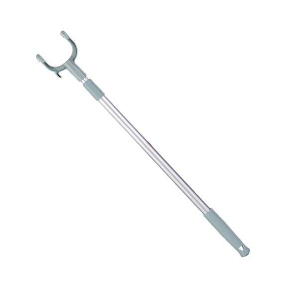 FRCOLOR 2Pcs Adjustable Clothesline Pole Made of Aluminum Alloy for Home Laundry