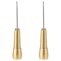 WRISTBIQUE Professional Sewing Kit Sewing Awls Golden Copper 2Set For Diy Enthusiasts