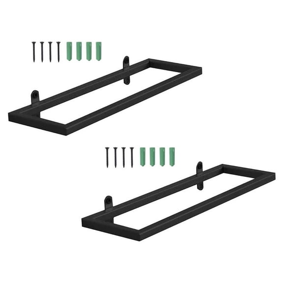 FRCOLOR 2Pcs Simple Wine Bottle Holders Fall-proof Wall Practical Wine Racks (Black)