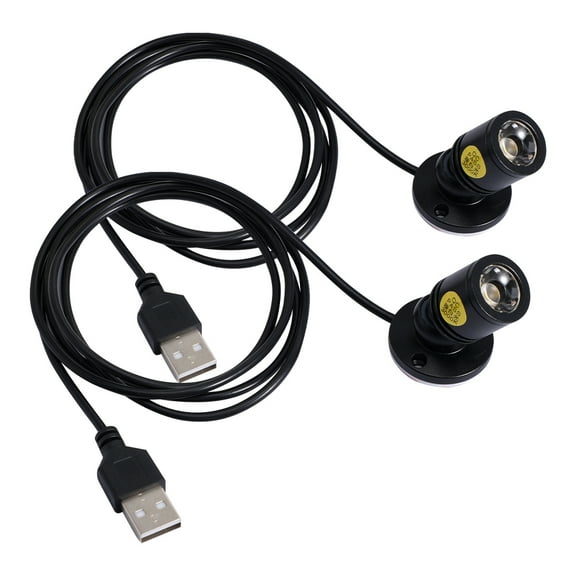 FRCOLOR 2Pcs Small Spotlight Standing Spotlight Jewelry Showcase Rotatable LED Small Spotlights