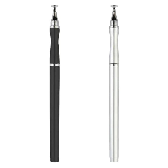 PAMINGONO Practical Screen Pens Silver Abs 2Pcs 5.89X0.39X0.39in