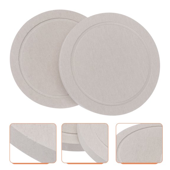 TAILTOSS Cup Mat for Drinks Coaster Light Grey 2Pcs 3.5X3.5In