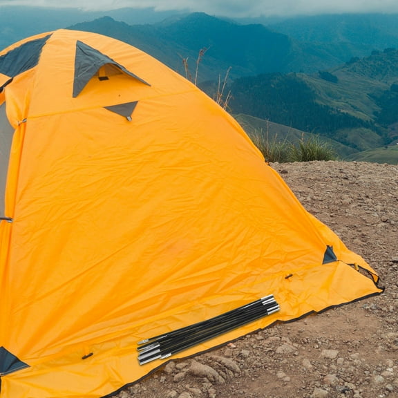 FRCOLOR 2Pcs Replacement Kit for Tent Pole Fiberglass Portable Support Bar Kit for Camping Hiking