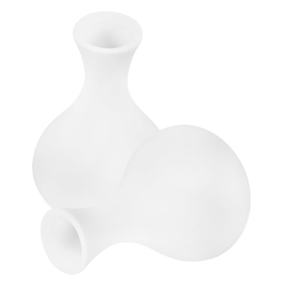 FRCOLOR 2Pcs White Ceramic Bud Vases Bulk Boho Small Flower Vases White Ceramic Vases For Centerpieces For Dry Flowers Home Wedding Table Decor